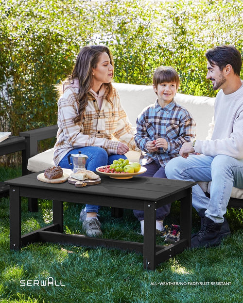 Load image into Gallery viewer, HDPE Outdoor Patio Furniture Set 7 Piece All Weather
