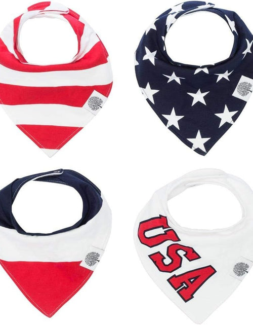 Load image into Gallery viewer, Parker Baby Bandana Drool Bibs 4 Pack Baby Bibs for Boys, Girls, Unisex
