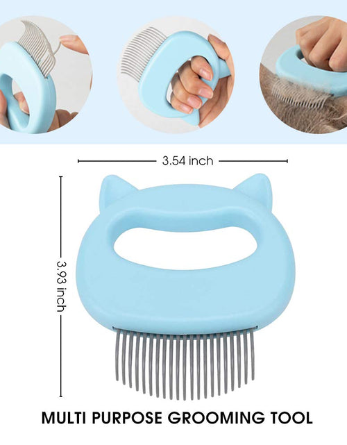 Load image into Gallery viewer, Gentle Cat Grooming Comb Massager - Pet Hair Remover Nail Clipper Cat Puppy Rabbit Pet Shell Massage Deshedding Grooming Shedding Trimming Soft Tools Removing/Loosing Matted Fur Knots Tangles Painless
